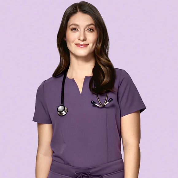 Mandala Scrub Top NWOT - Picture 2 of 3